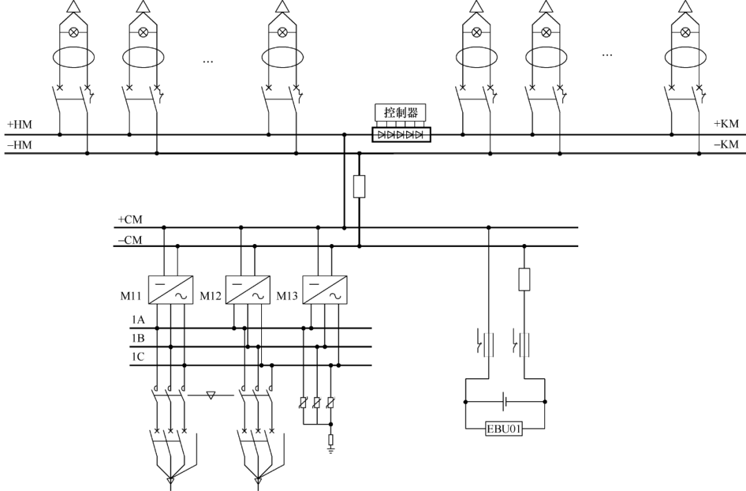 图1 蓄电池串联型直流电源系统方案图