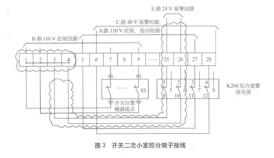 开关二次小试部分接线