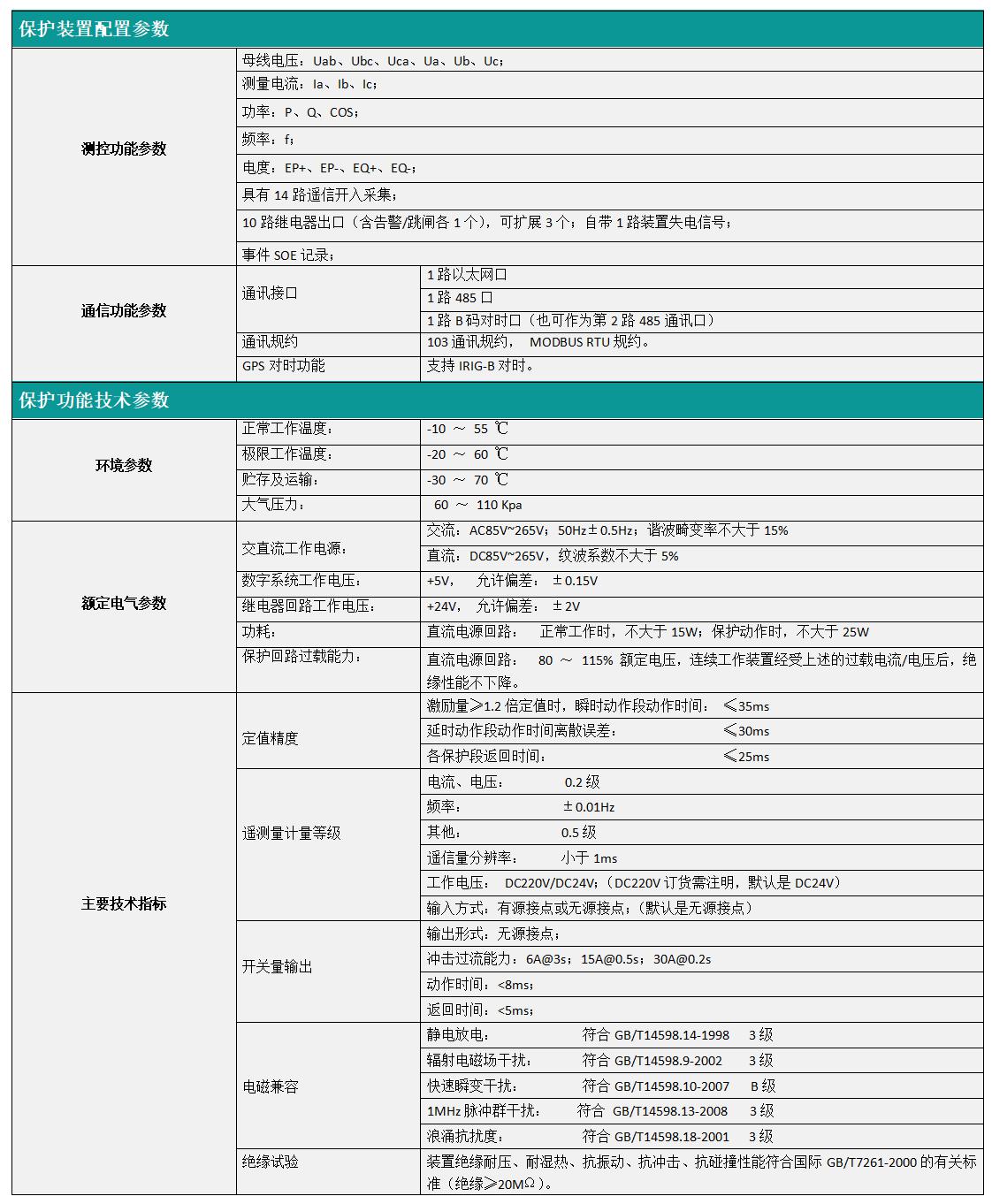 VIP-9672变压器保护测装置技术参数