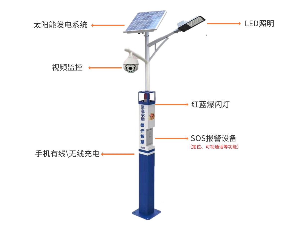 景区一键报警柱